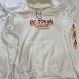 Adidas white  hoodie